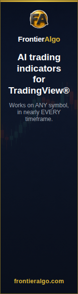 FrontierAlgo 160 by 600 skyscraper banner ad